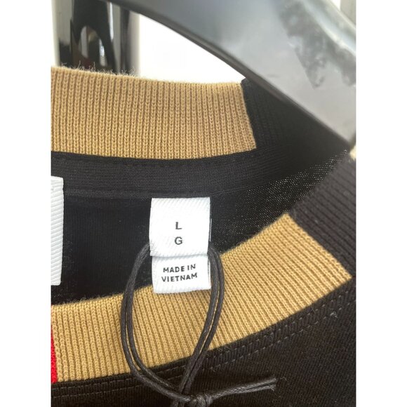 Burberry Jayson Icon Stripe Crewneck T-Shirt Black L 8078114 - Picture 5 of 8